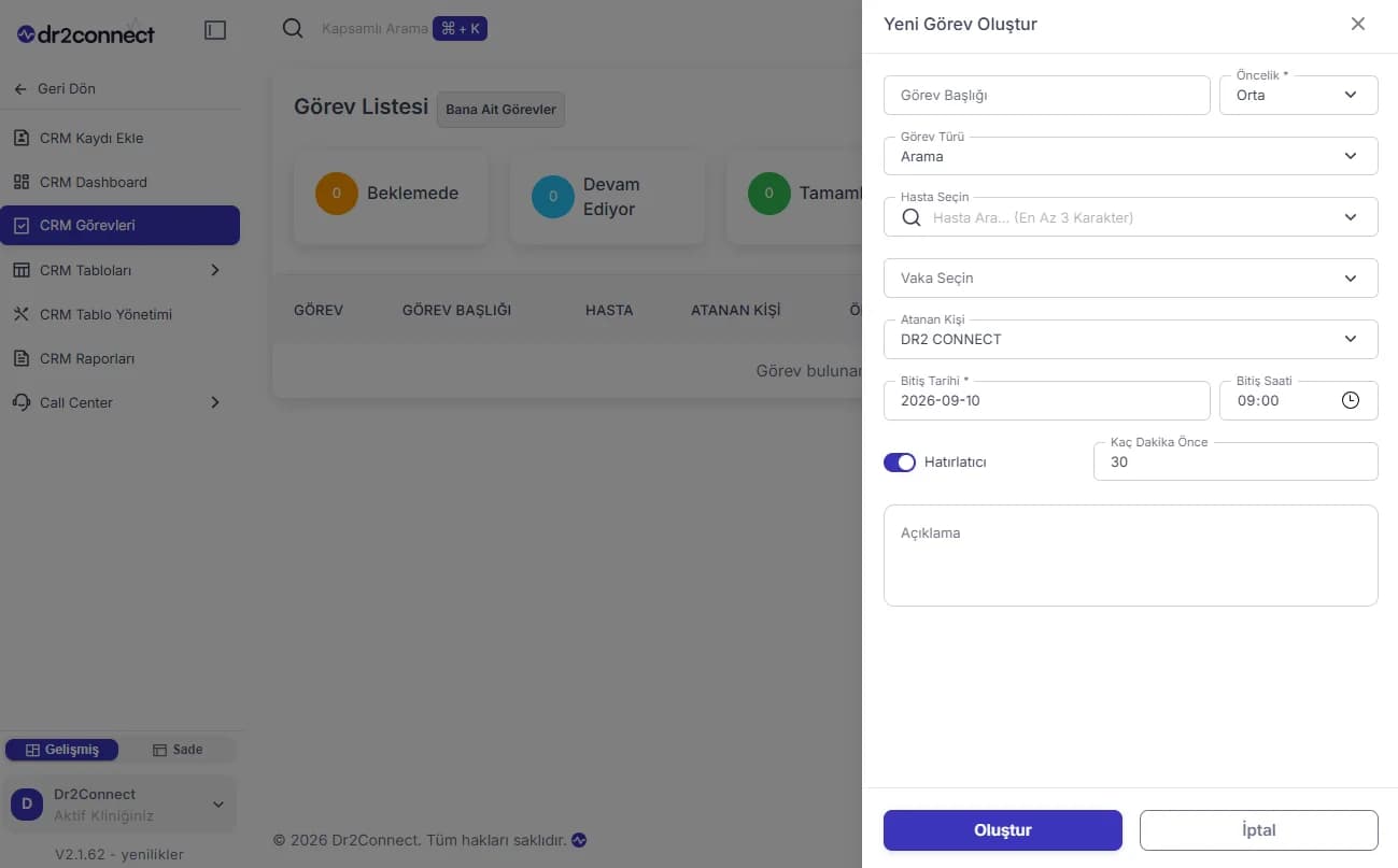 Web formu ekrani