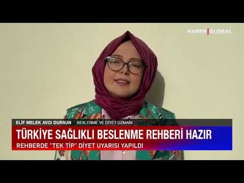 HABERGLOBAL | TÜRKİYE BESLENME REHBERİ 2022 | UZM. DYT. ELİF MELEK AVCI DURSUN
