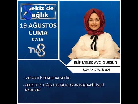 Obezitenin Diğer Hastalıkları İle Bağlantısı Nedir? Uzman Dyt . Elif Melek Avcı Dursun 8'de Sağlık