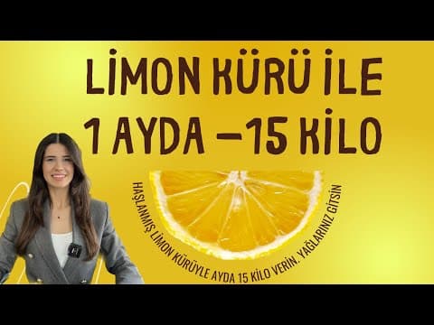 LİMON KÜRÜ İLE 1 AYDA 15 KİLO /Haşlanmış Limon Kürü ile Hızlıca Kilo Ver |Diyetisyen Hatice Nur Ege