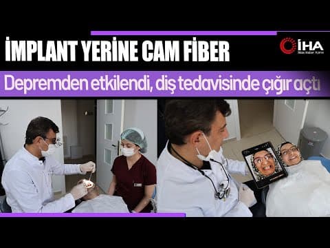 İmplant Yerine Cam Fiber: Hasta Birkaç Günde Yeni Dişlerine Kavuştu