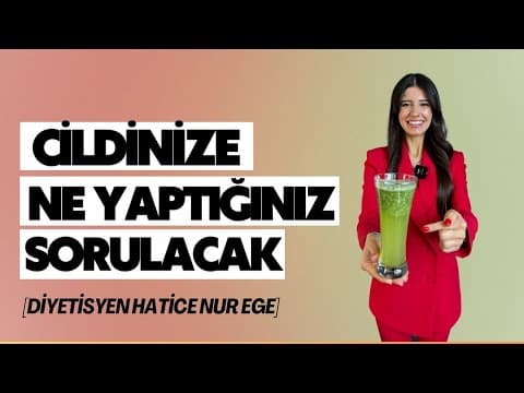 CİLDİNİZİ GÜZELLEŞTİREN İÇECEK YAPIYORUZ! | Diyetisyen Hatice Nur EGE