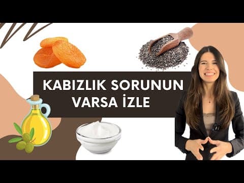 KABIZLIK SORUNUN VARSA İZLE | Diyetisyen Hatice Nur Ege